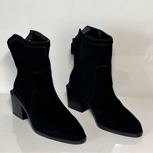 Vince Camuto Women Black Heeled Boots